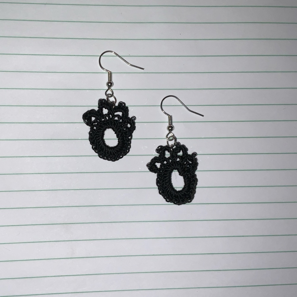 Precious Handmade Paw Print Earrings